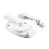 Prime-Line Sash Lock, 1-7/8 in. Hole Centers, Fits Single and Double Hung Windows, Diecast, White Single Pack F 2754